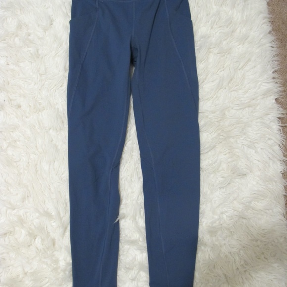 Lululemon High Rise Tight Women's Sport athletic Legging  28" Size 6 blue EUC - Picture 5 of 5